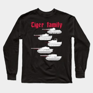 A tank lover will appreciate it! Tiger family Long Sleeve T-Shirt